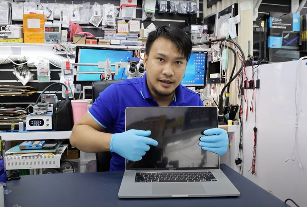 รับเปลี่ยนจอแท้ Macbook Pro 16 นิ้ว ปี 2019 A2992 ราคาถูกกว่าศูนย์