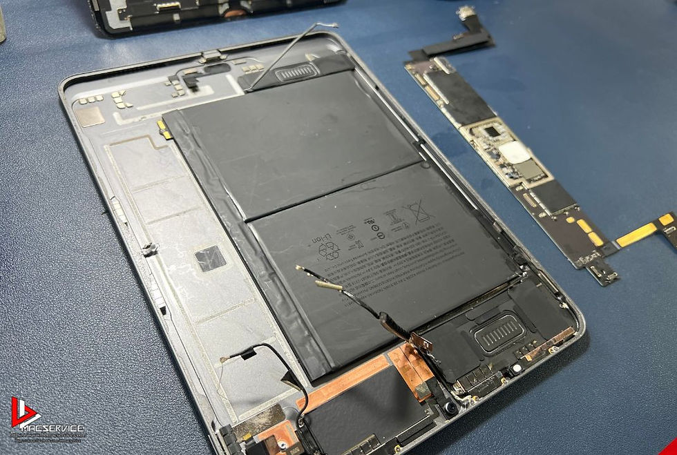 iPad Air Gen 5 ปี 2022 A2588 เปิดไม่ติด ชาร์จไม่เข้า เครื่องโดนน้ำ ค้างโลโก้