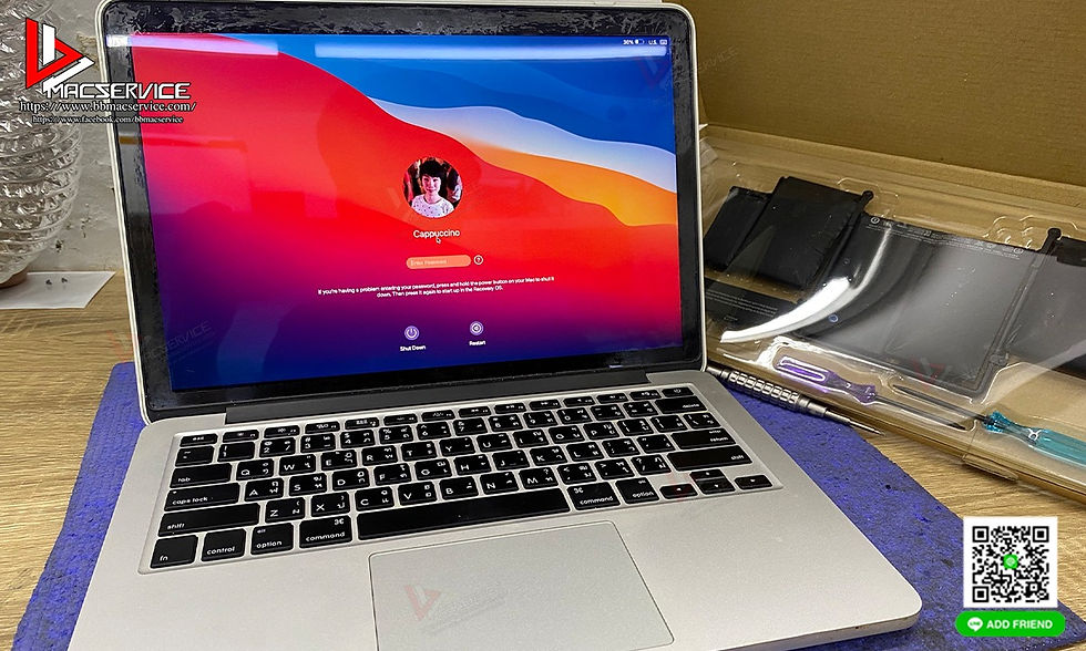 เปลี่ยนแบตเตอรี่ MacBook Pro (Retina 13 นิ้ว ปี2014) Model A1502