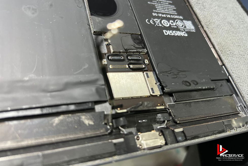 iPad Air Gen 2 ปี 2014 A1566 เปิดไม่ติด ชาร์จไม่เข้า เครื่องโดนน้ำ ค้างโลโก้