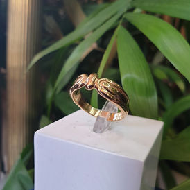 Bague de fiançailles en Or jaune 18K BORDEAUX / LEOGNAN