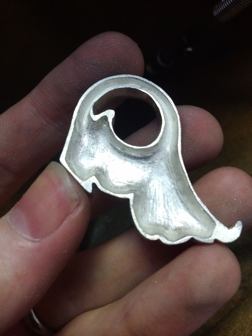 Mermaid tail in 925 silver - High Jewelry