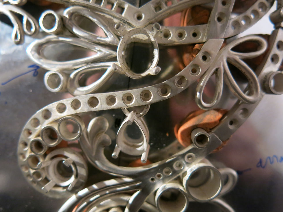 Test sur buste du collier de haute joaillerie