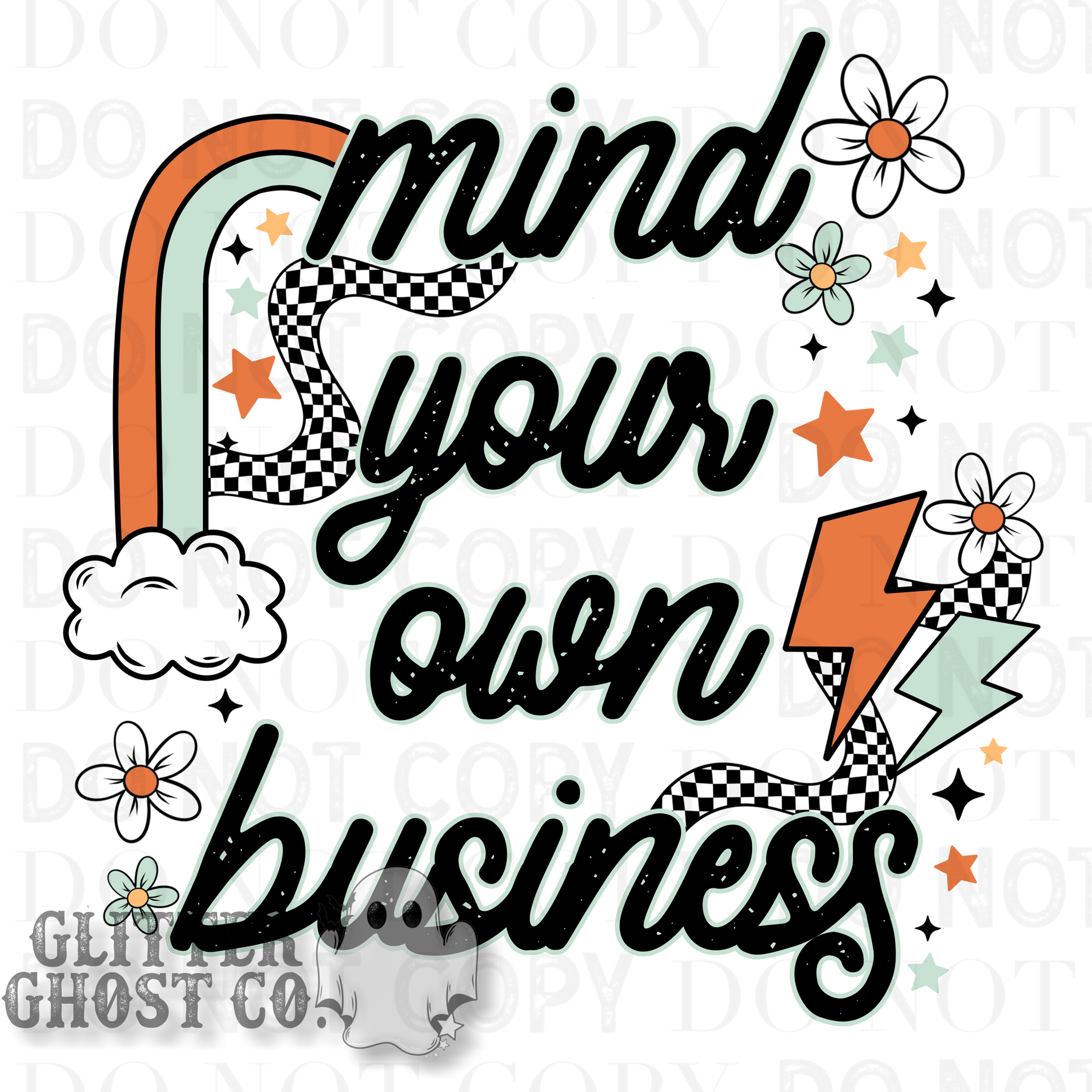 Mind your own business 3" Vinyl Stickers