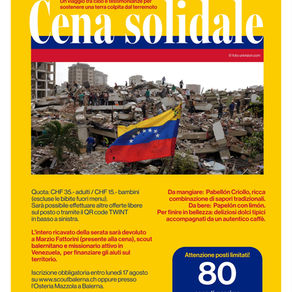 Cena solidale per il Venezuela