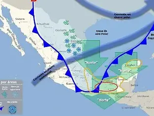 Masa de aire ártico provoca descenso de temperaturas en gran parte de México
