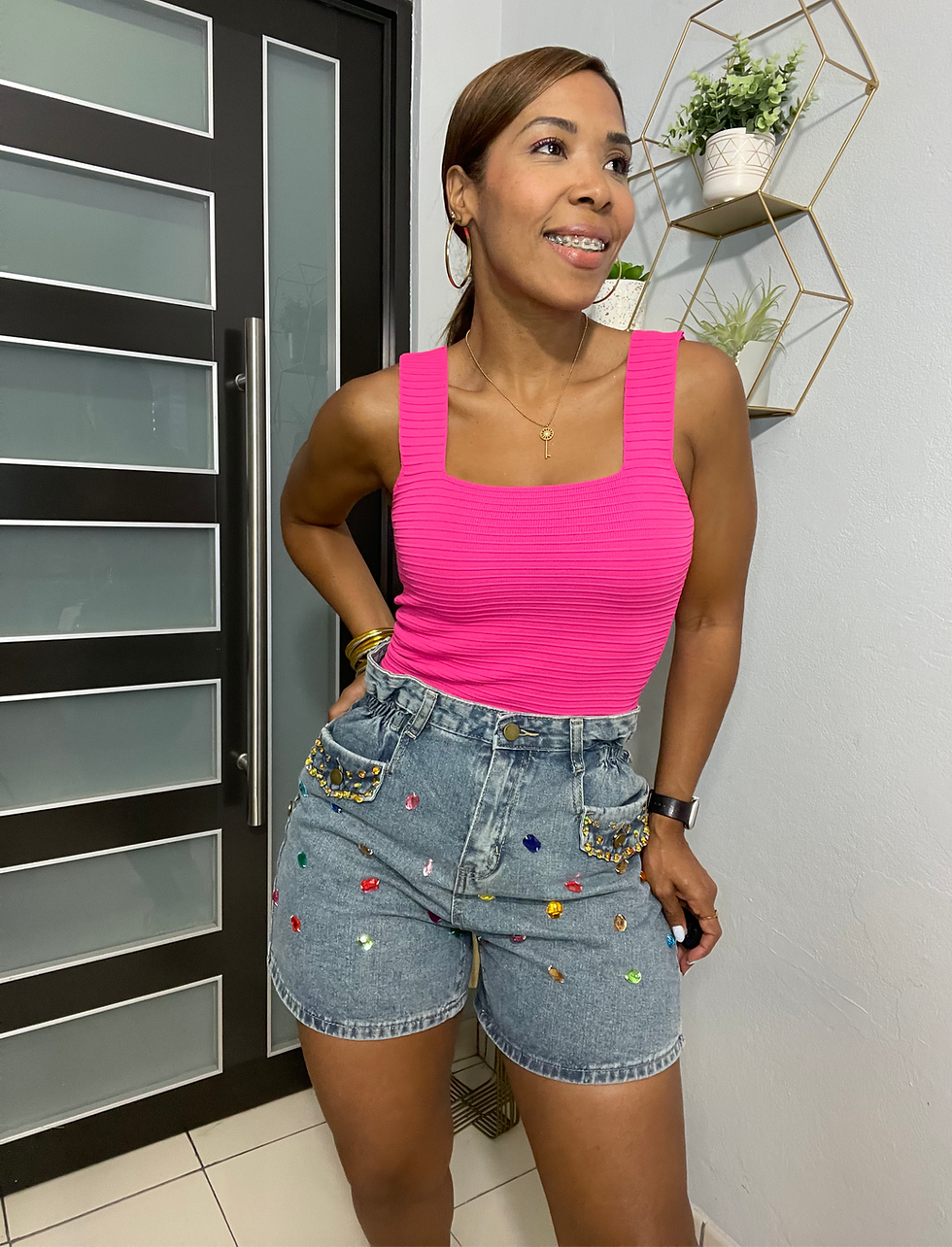 Thumbnail: Embellished Denim Short