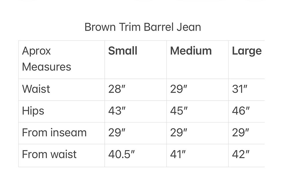 Thumbnail: Brown Trim Barrel Jeans