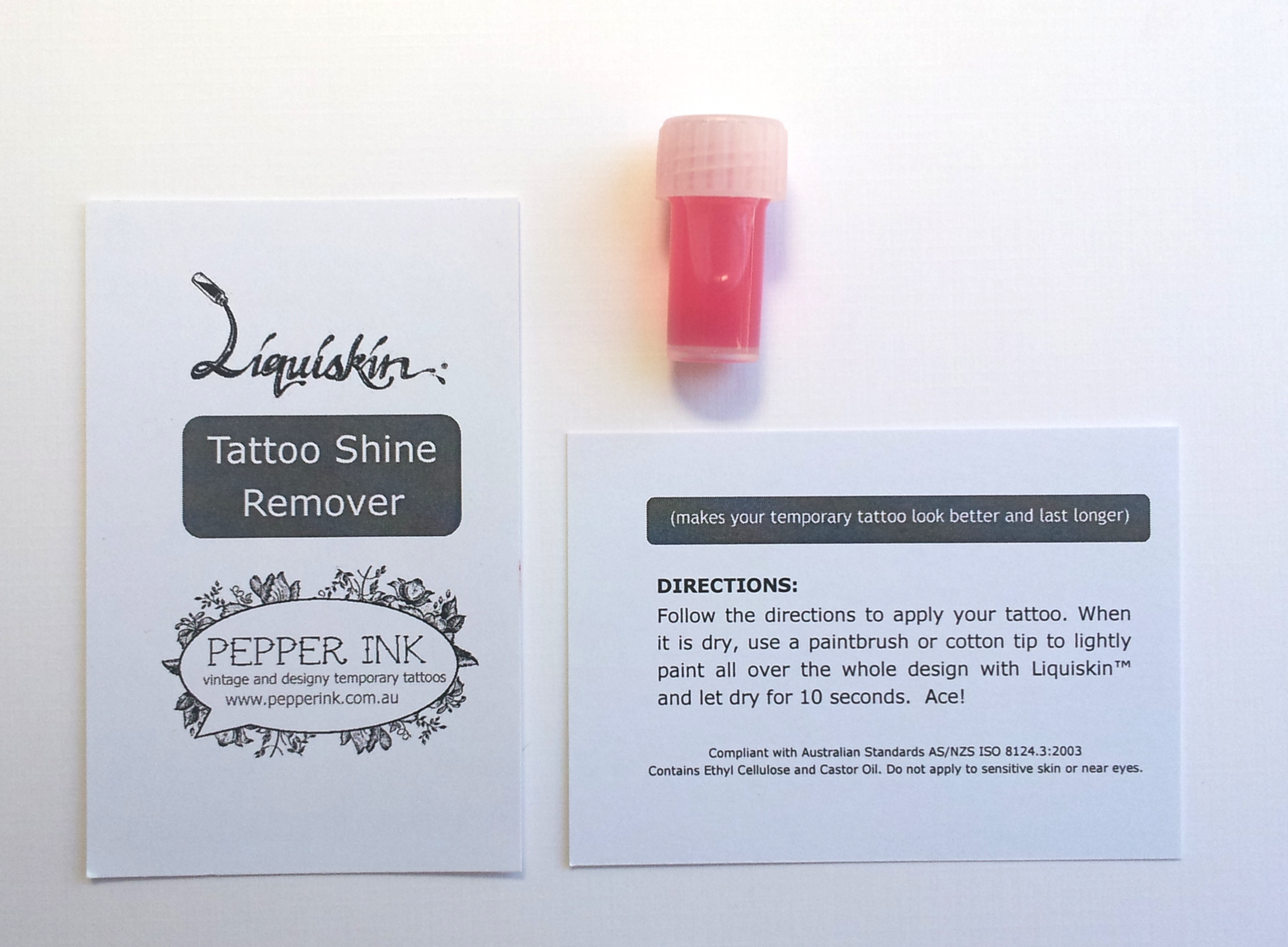 Liquiskin tattoo shine remover VIAL