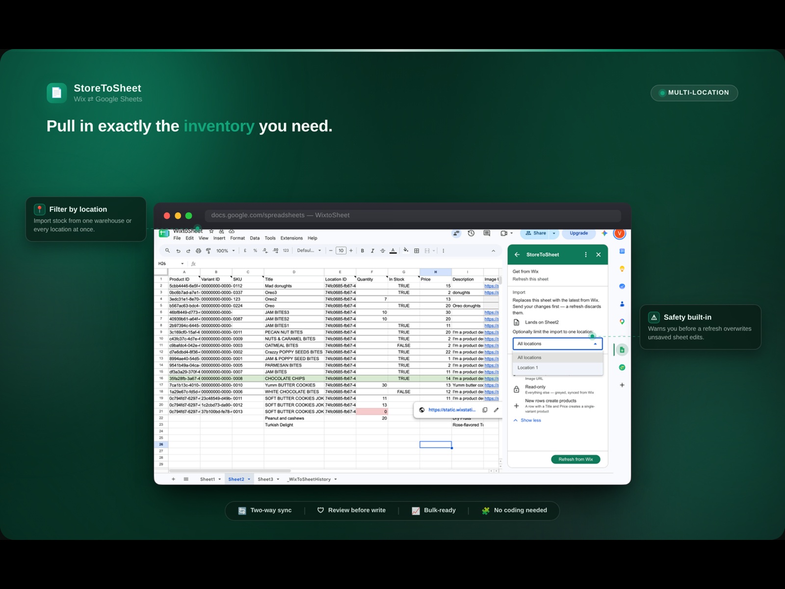 StoreToSheet screenshot 4