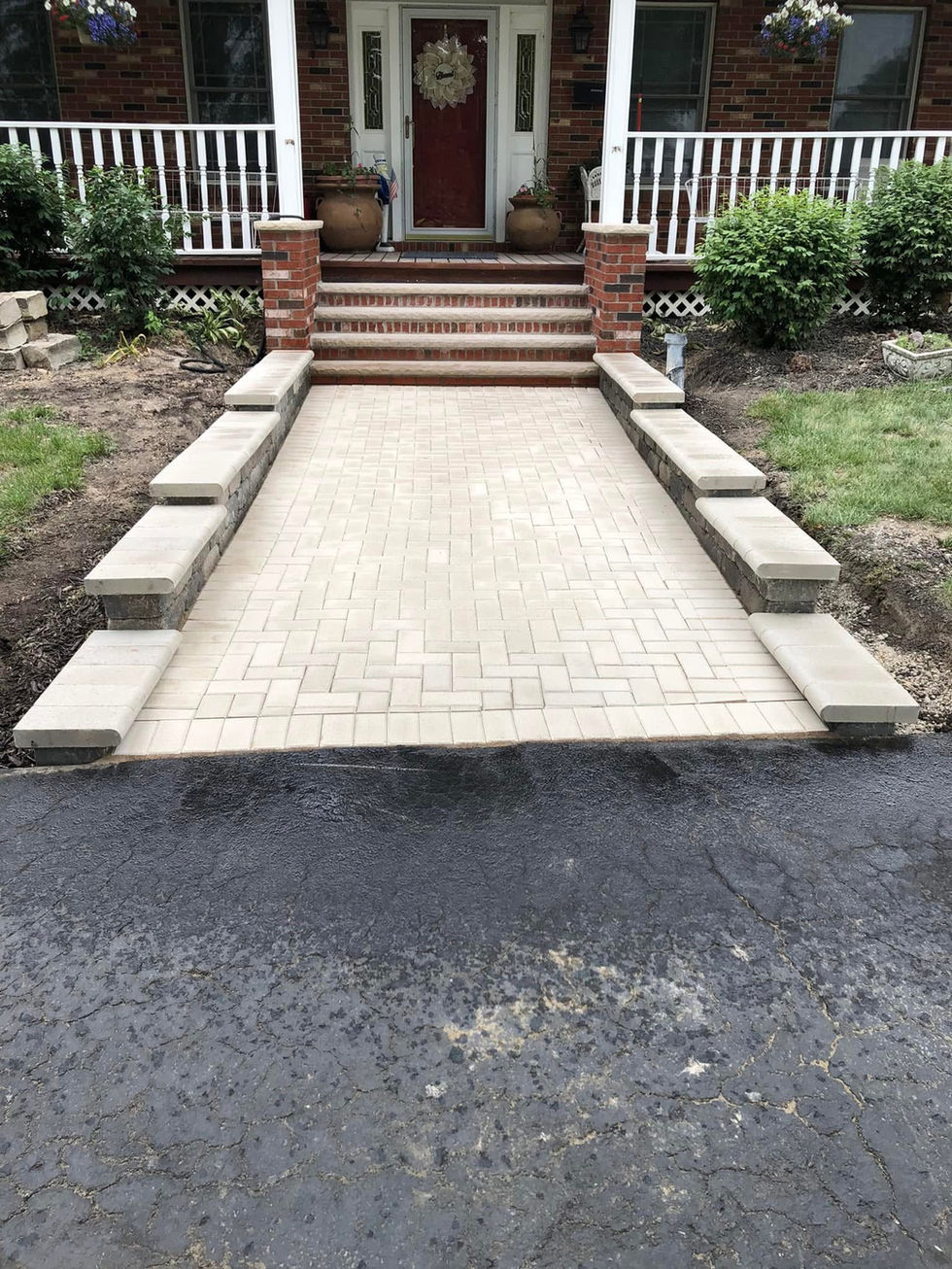Beautiful Walkways and Retaining Steps