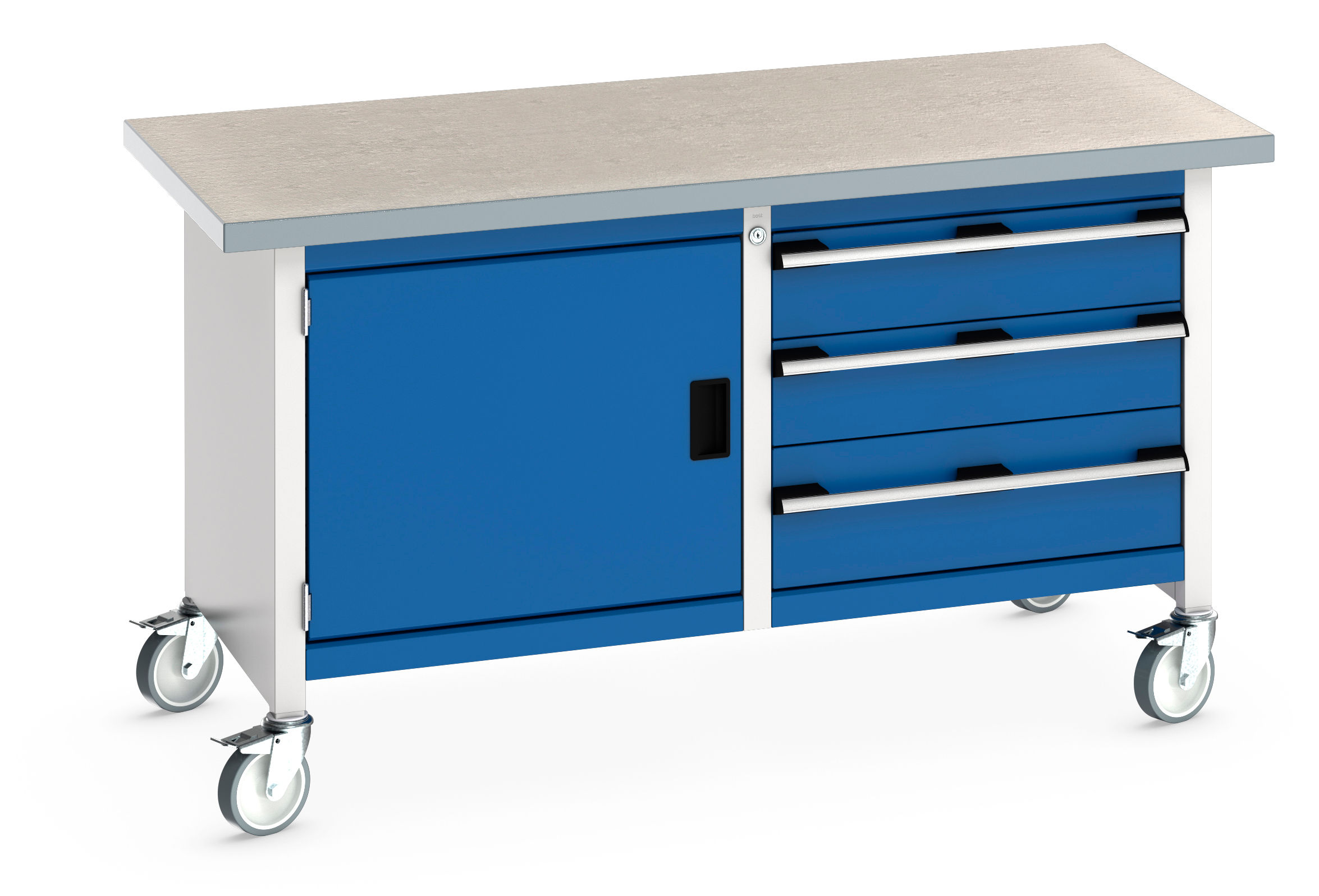 Cubio Mobile Storage Bench (Lino) 1500 x 750 x 840mm