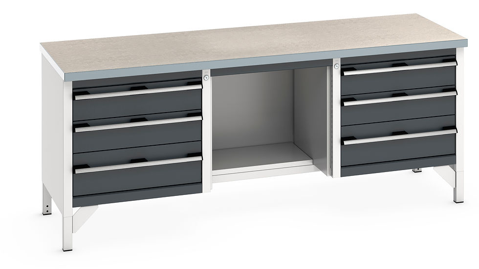 Thumbnail: Cubio Storage Bench (Lino) 2000 x 750 x 840mm