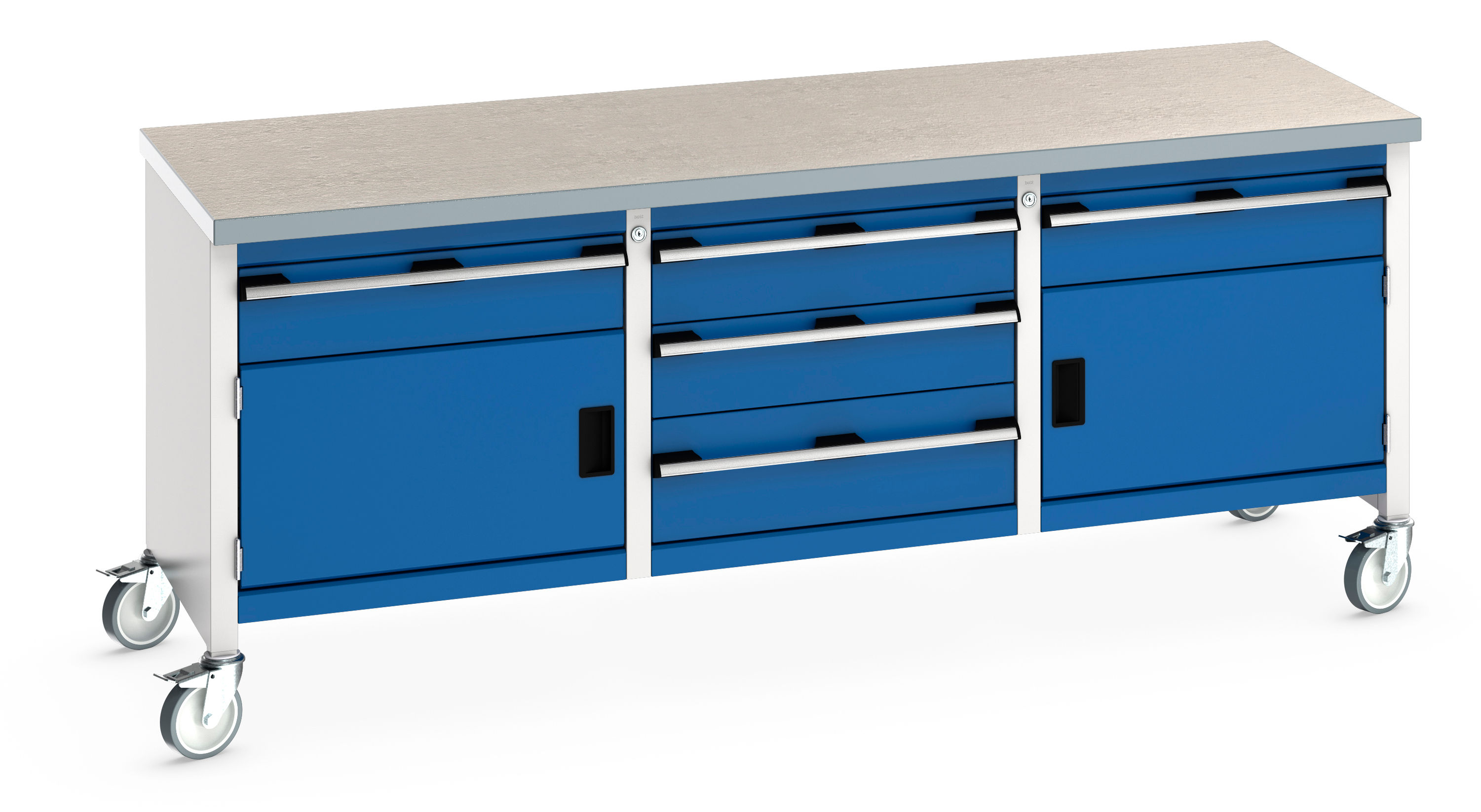 Cubio Mobile Storage Bench (Lino) 2000 x 750 x 840mm