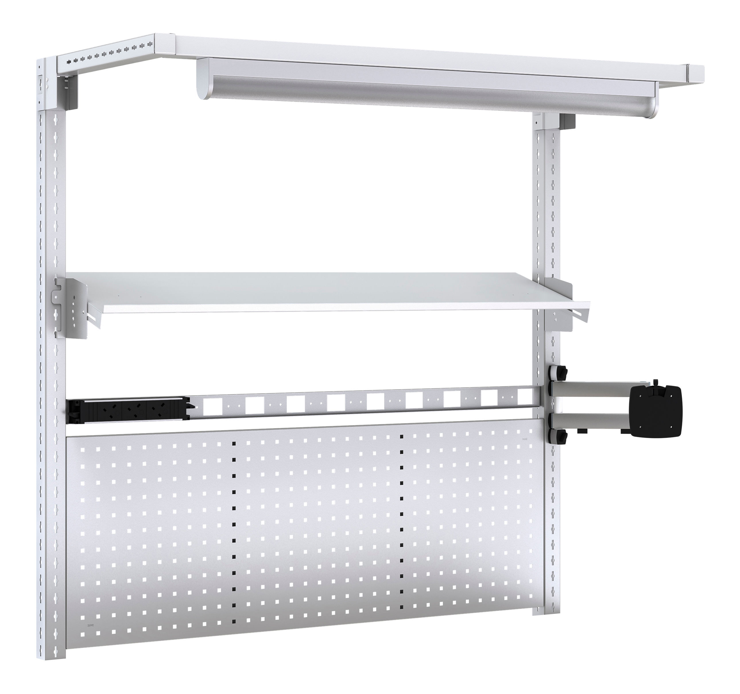 1.5M Verso Storage Bench Overhead Kit 15-02 Grey
