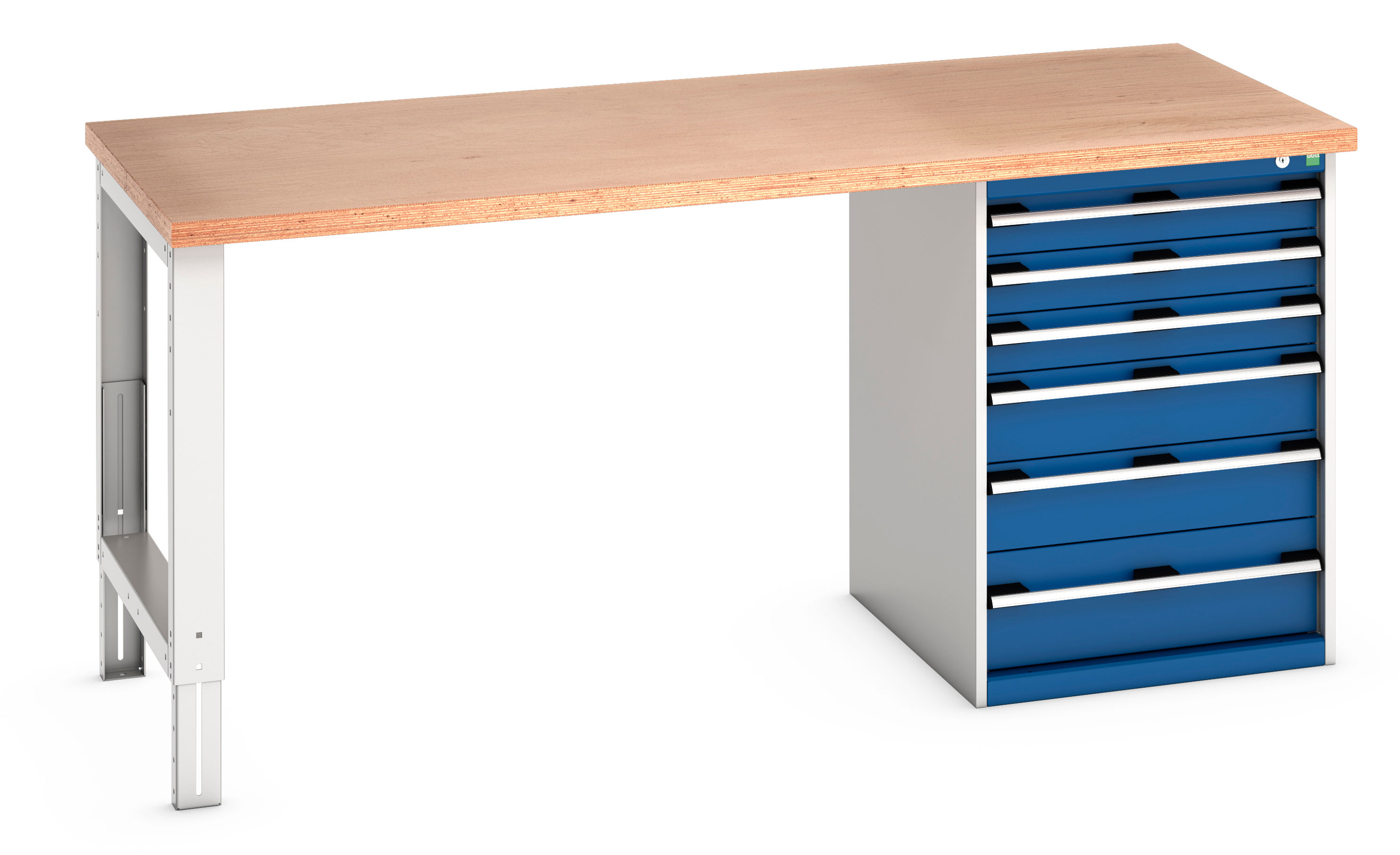 Cubio Pedestal Bench (Multiplex) 2000 x 900 x 940mm