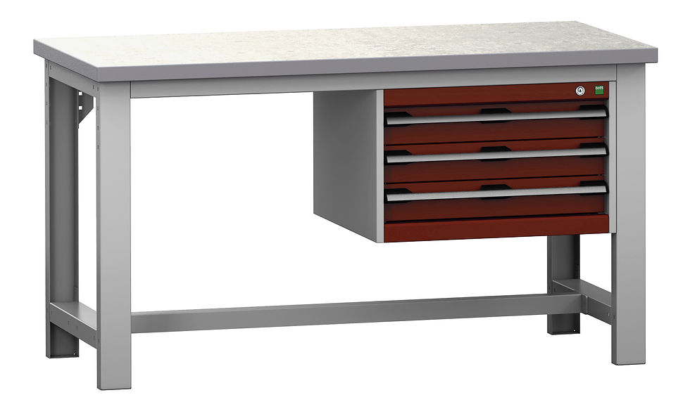 Thumbnail: Cubio Bench 1578 And 3 Drawer Cabinet