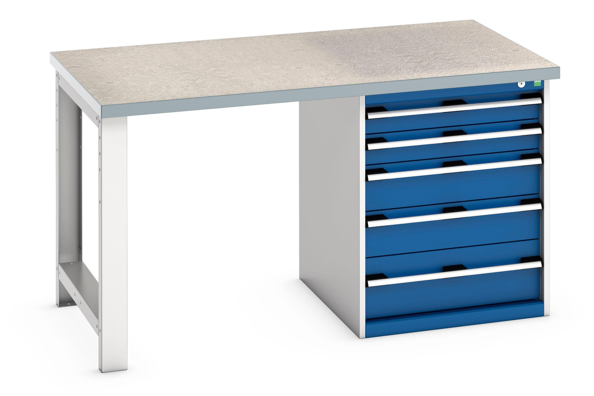 Cubio Pedestal Bench (Lino) 1500 x 900 x 840mm