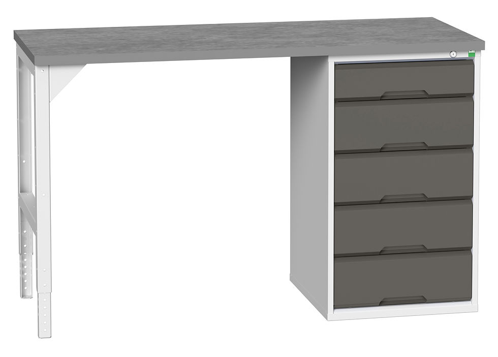Thumbnail: Verso Pedestal Bench 1500 x 600 x 930mm