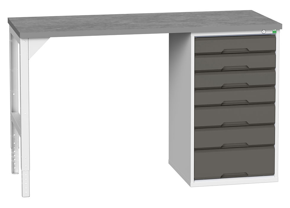 Thumbnail: Verso Pedestal Bench 1500 x 600 x 930mm