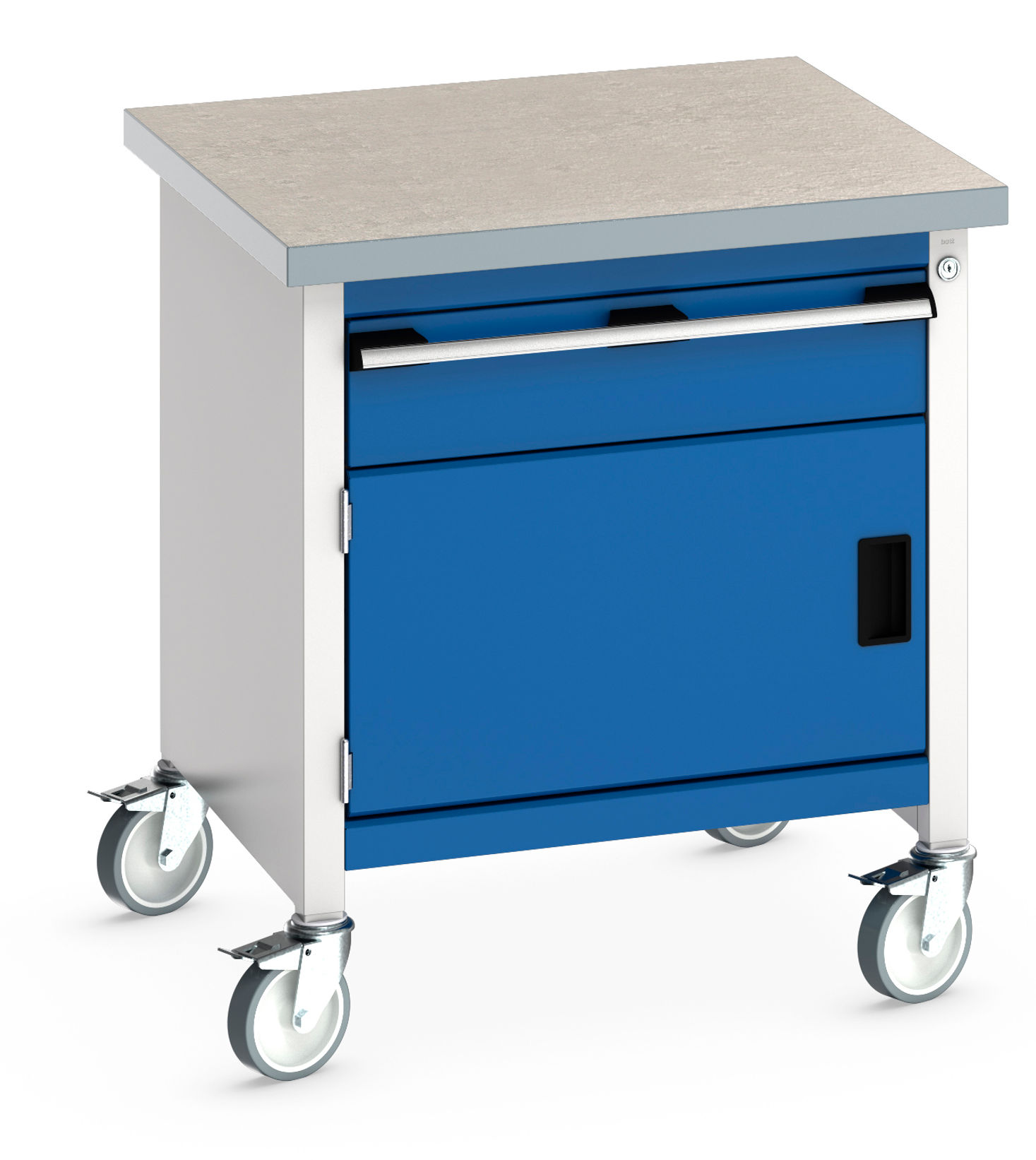Cubio Mobile Storage Bench (Lino) 750 x 750 x 840mm