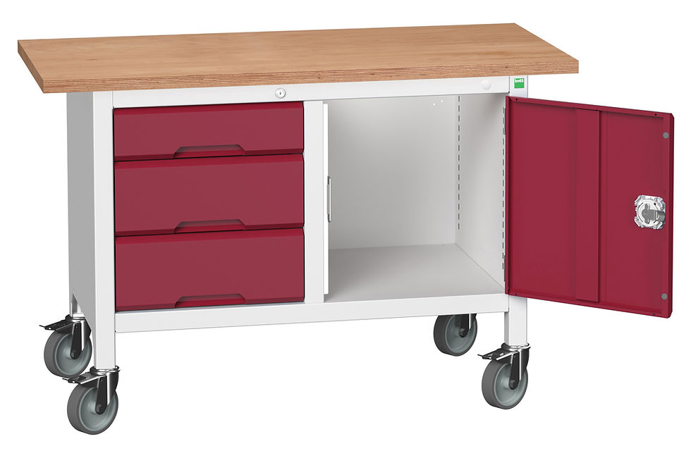 Thumbnail: Verso Mobile Storage Bench (Mpx) 1250 x 600 x 830mm