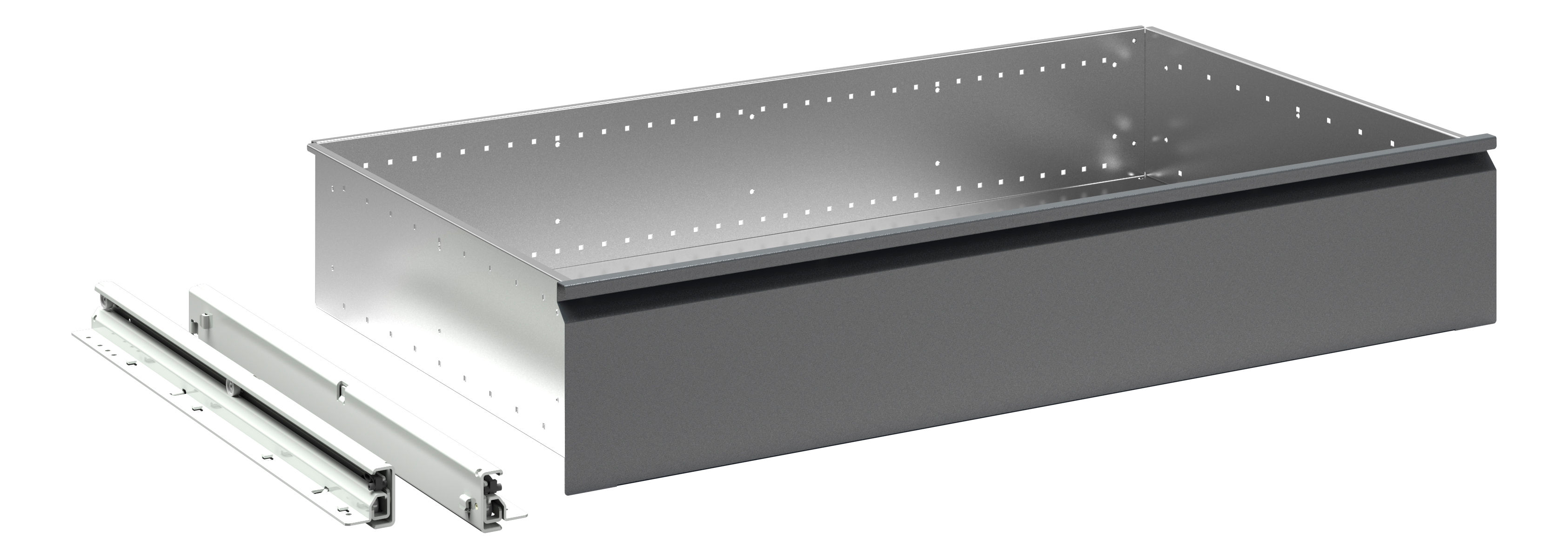 Cubio Inner Drawer Assembly 106175 Red/Grey