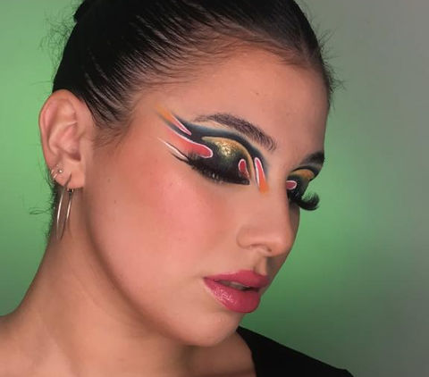 maquillaje full color de alto impacto con cortes multiples
