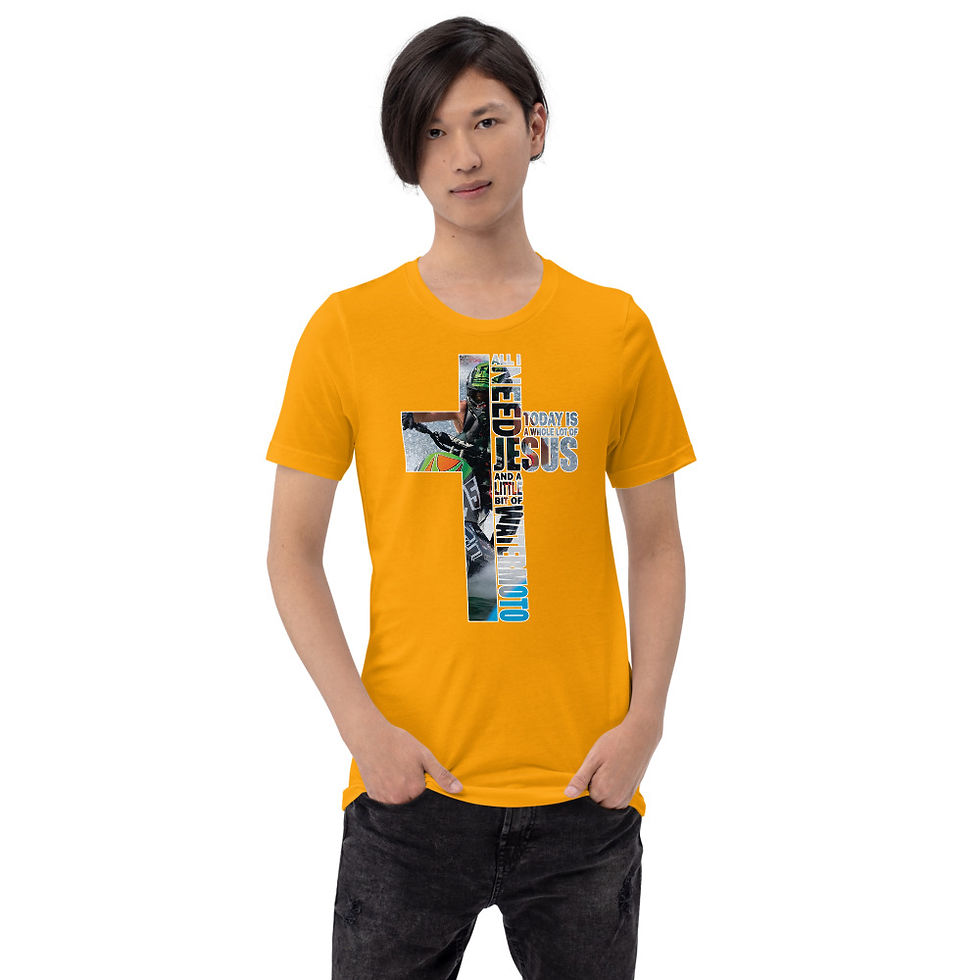 Thumbnail: ALL I NEED - WATER Logo Short-Sleeve Unisex T-Shirt