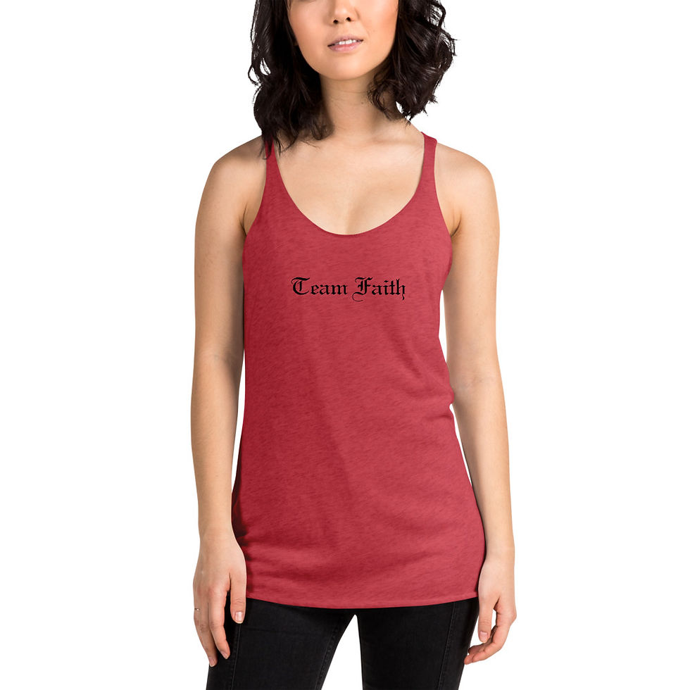 Thumbnail: Women's Black Caligraphy Logo Racerback Tank