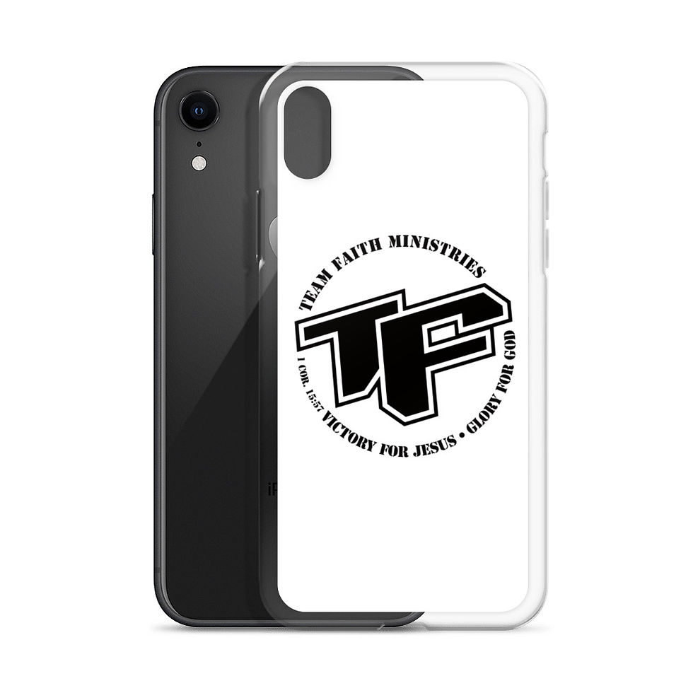 Thumbnail: iPhone Case - TF with Slogan logo - White