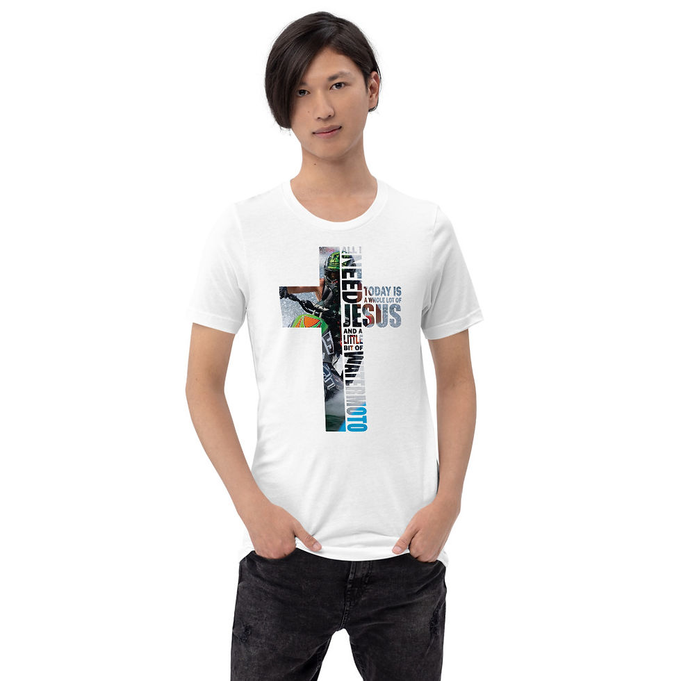 Thumbnail: ALL I NEED - WATER Logo Short-Sleeve Unisex T-Shirt