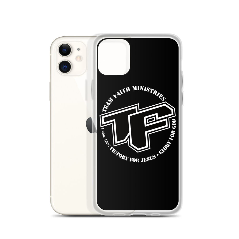 Thumbnail: iPhone Case - TF with Slogan logo - Blk Back