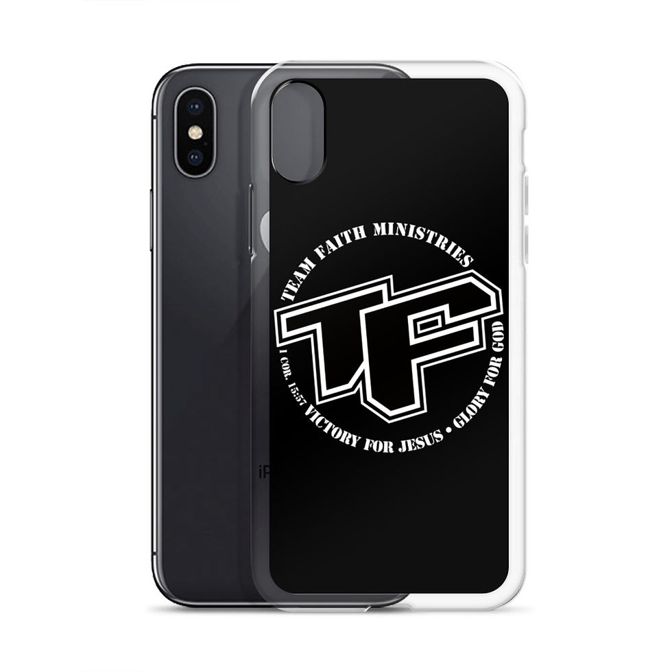 Thumbnail: iPhone Case - TF with Slogan logo - Blk Back