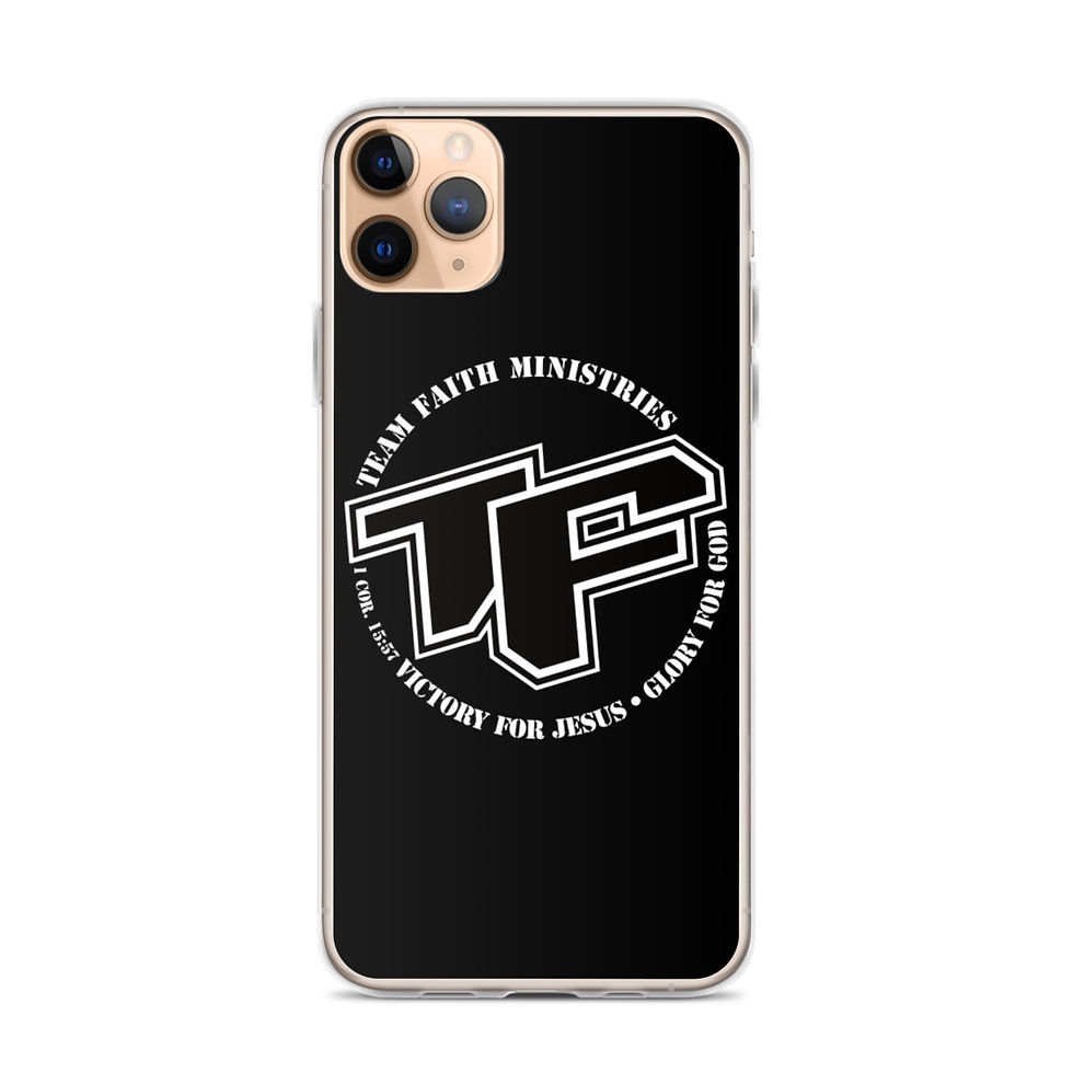 Thumbnail: iPhone Case - TF with Slogan logo - Blk Back