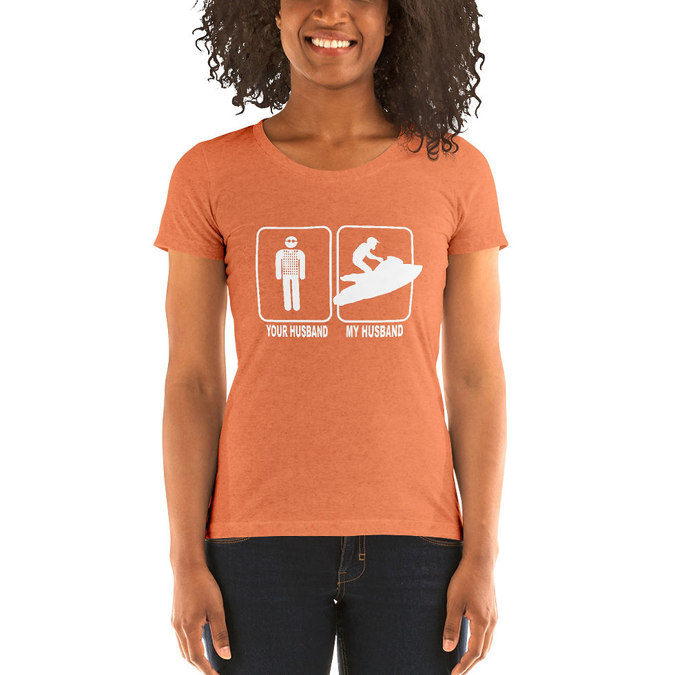 My Husband Your Husband logo Ladies' short sleeve t-shirt