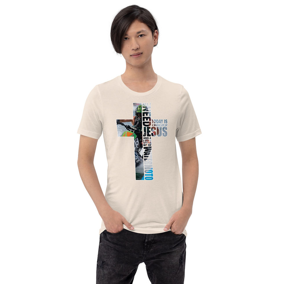 Thumbnail: ALL I NEED - WATER Logo Short-Sleeve Unisex T-Shirt