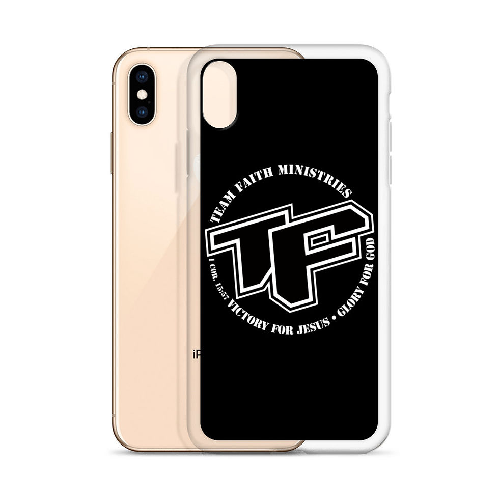 Thumbnail: iPhone Case - TF with Slogan logo - Blk Back
