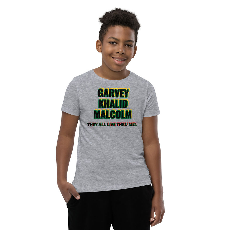 Thumbnail: GARVEY/KHALID/MALCOLM Youth T-Shirt