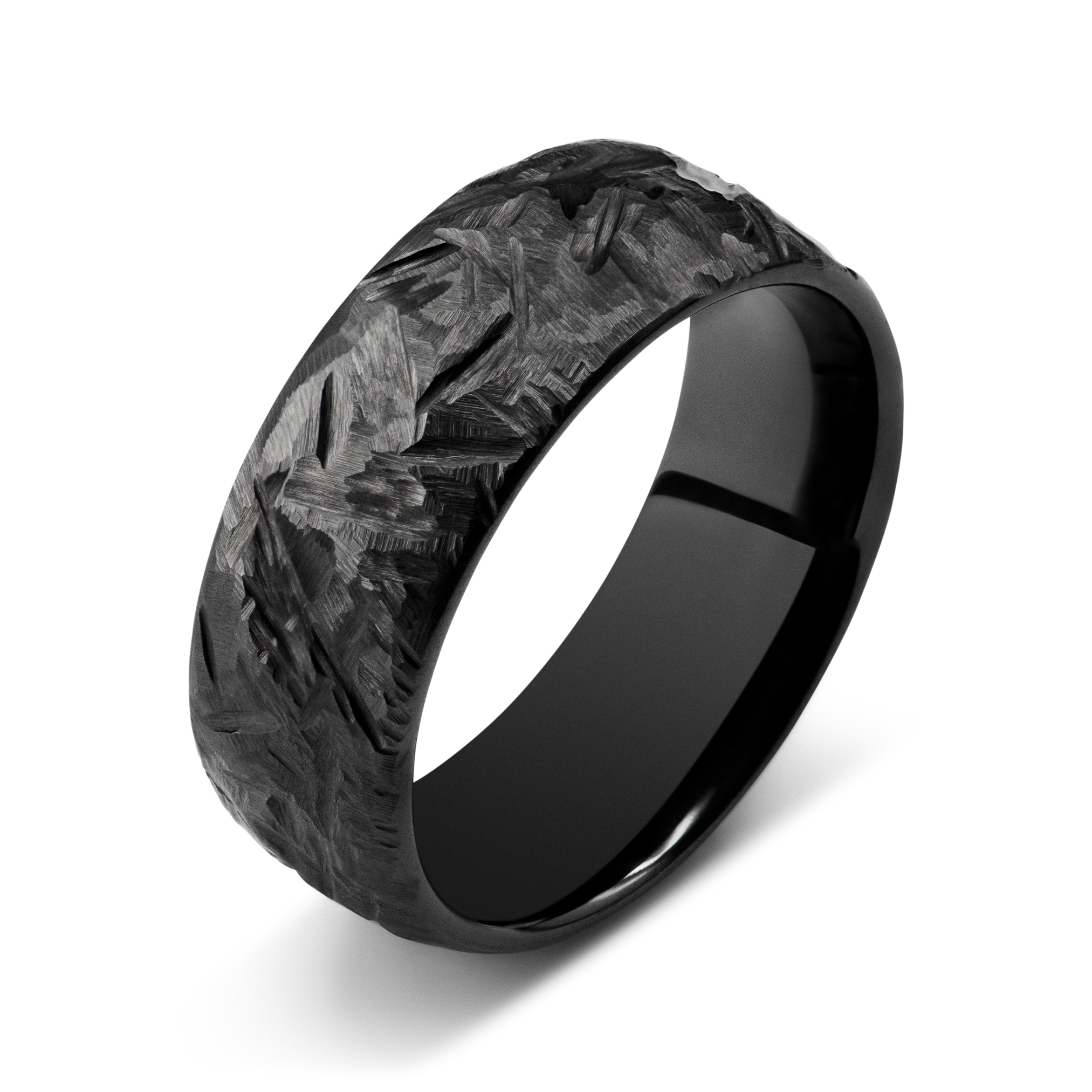 Bague Roche éternelle céramique noire