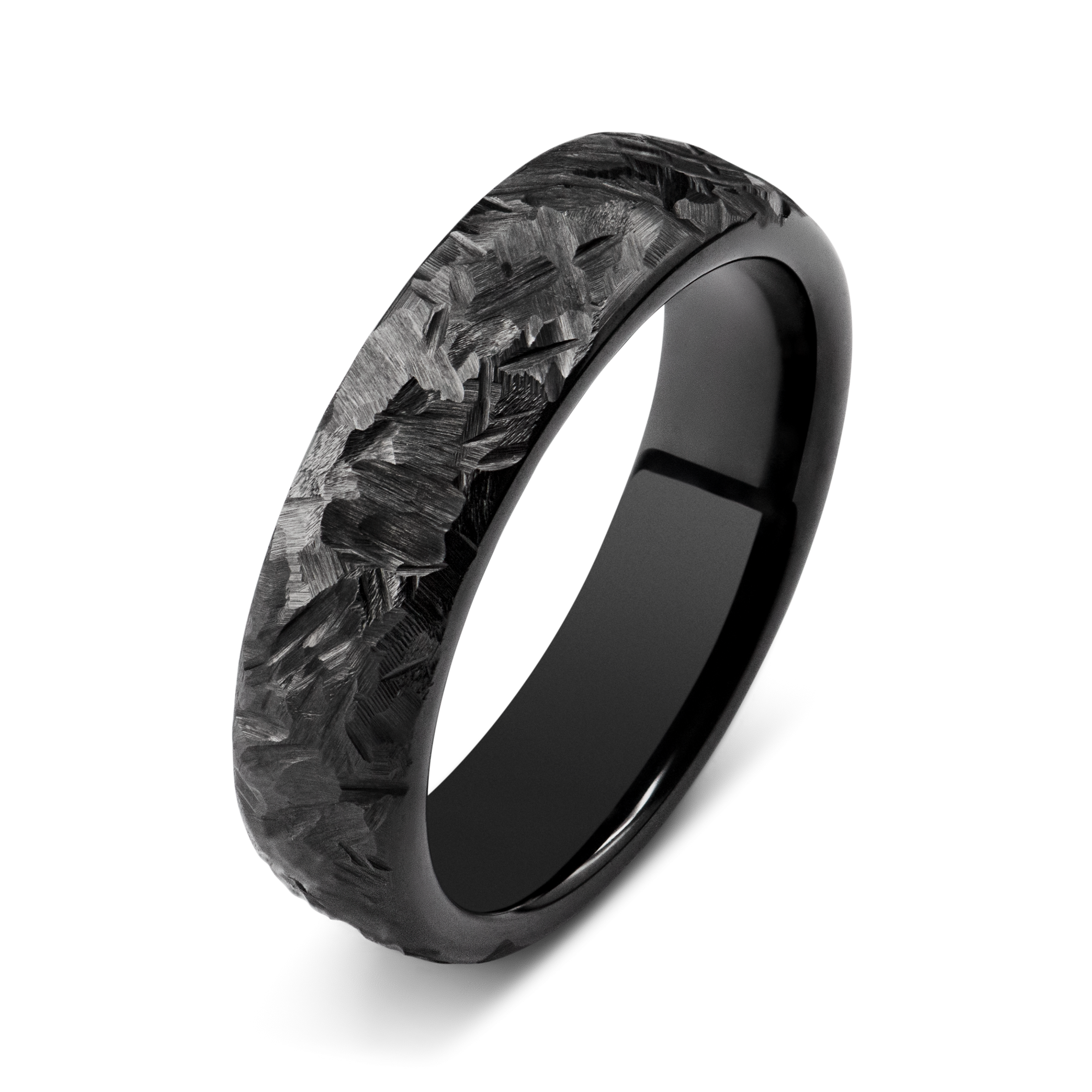 Bague Roche éternelle céramique noire