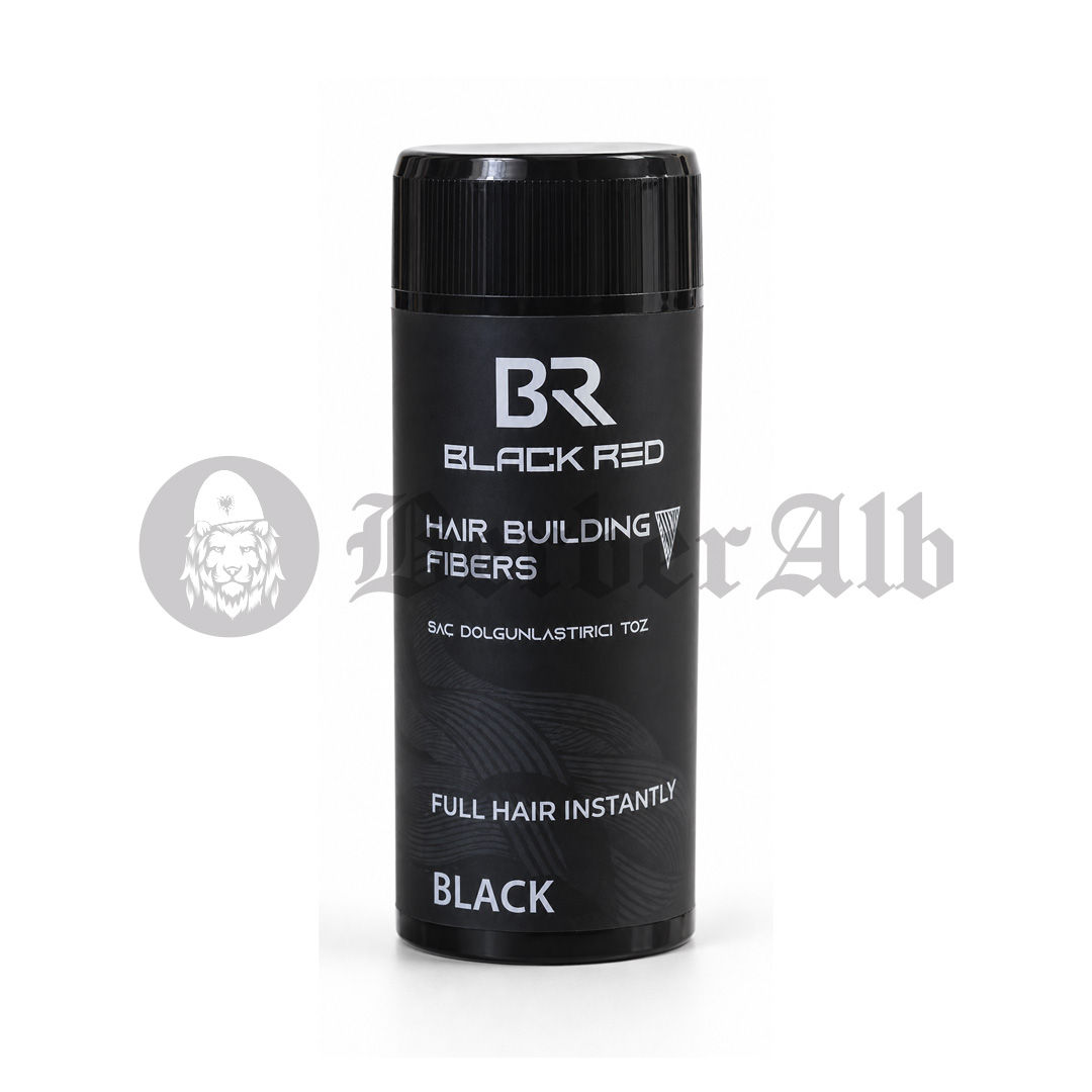BLACK RED Hair Building Fibers 50g