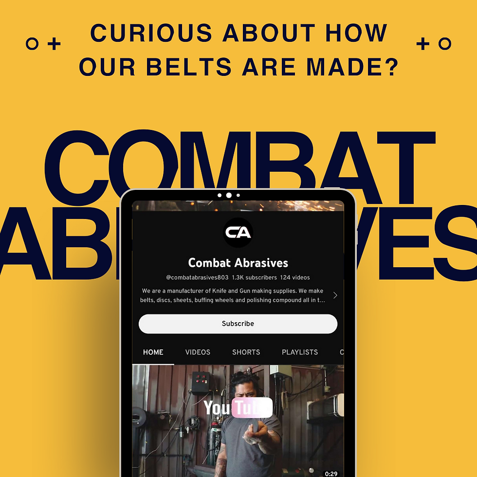Combat Abrasives - how belts are made YT