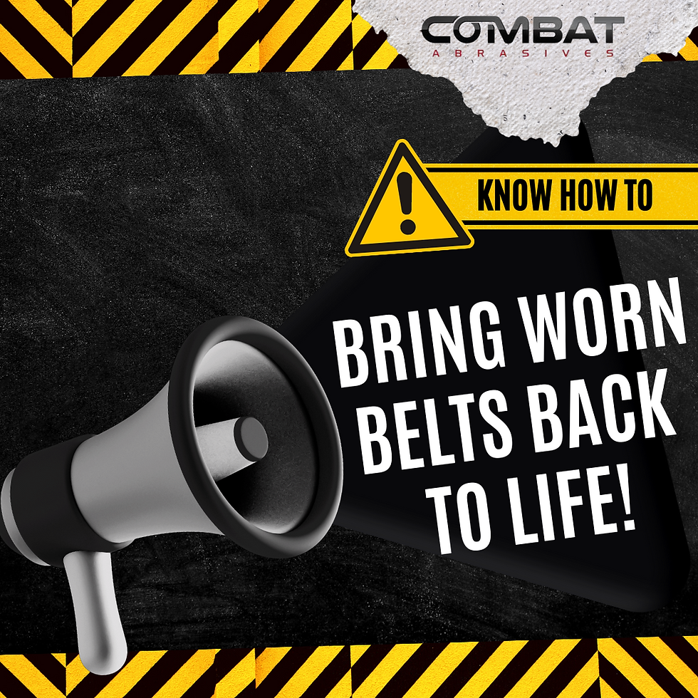 Combat Abrasives - bring worn belts to life