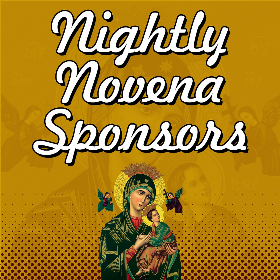 Nightly Novena Sponsors