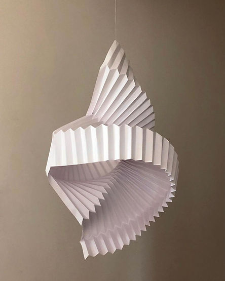 shell origami sculpture