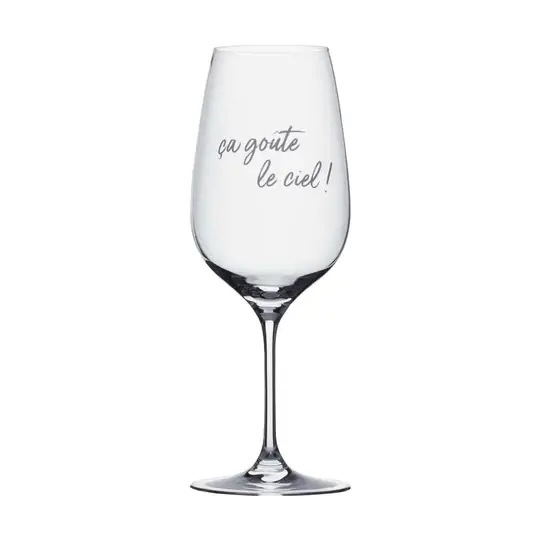 Garçon de table Verre à vin - Ça goûte le ciel !
