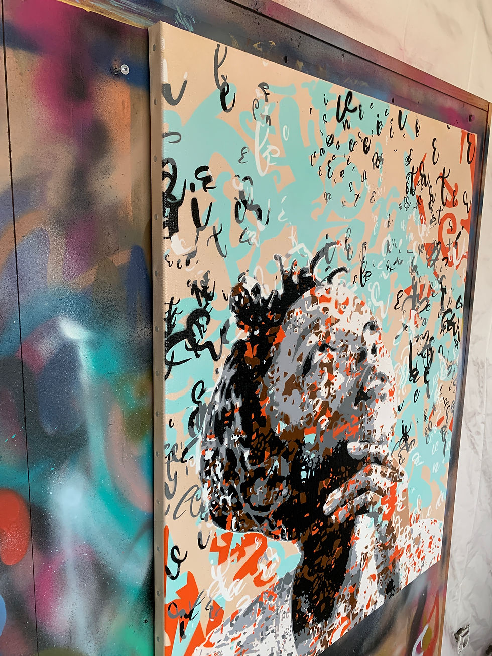 Thumbnail: Autour de moi 92 x 73 cm