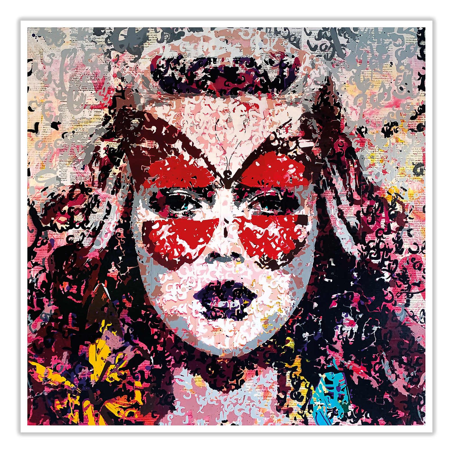 Butterfly girl 30 x 30 cm