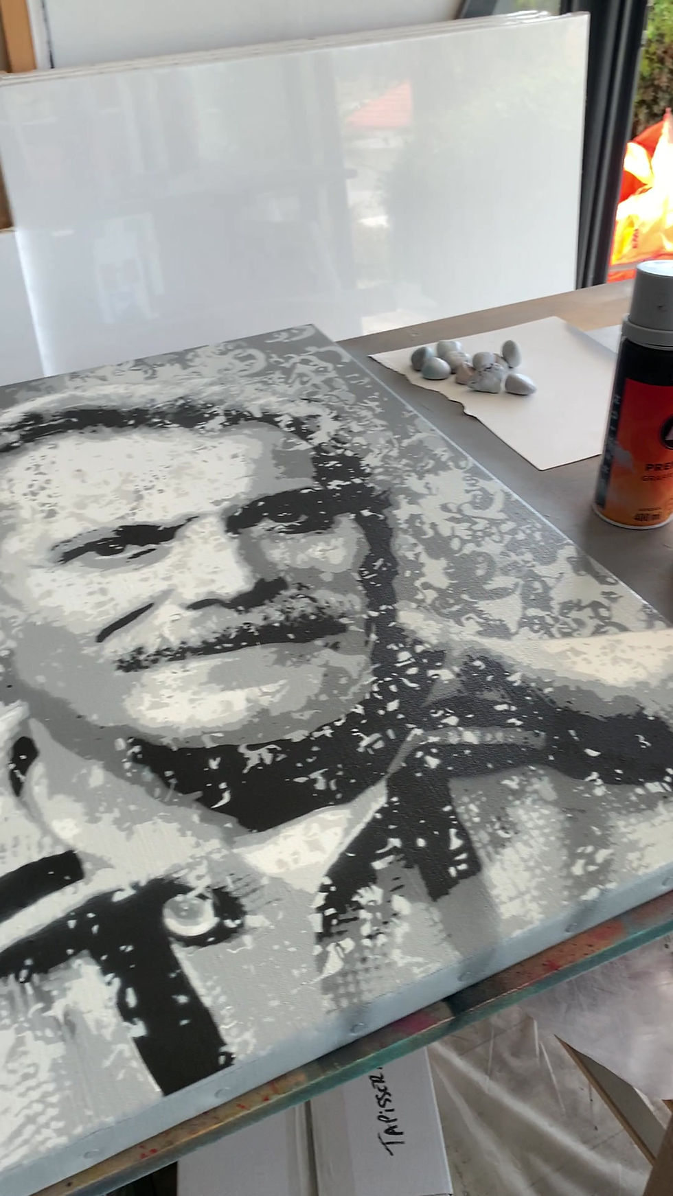 Thumbnail: Sans pipe ni guitare 73 x 54 cm